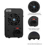 Bench DC Power Supply Variable 120V 3A Digital Display Adjustable Switching Regulated Power Supply CV CC with Output Switch, USB Quick Charge Port, Short Circuit Alarm, Encoder Adjustment Knob