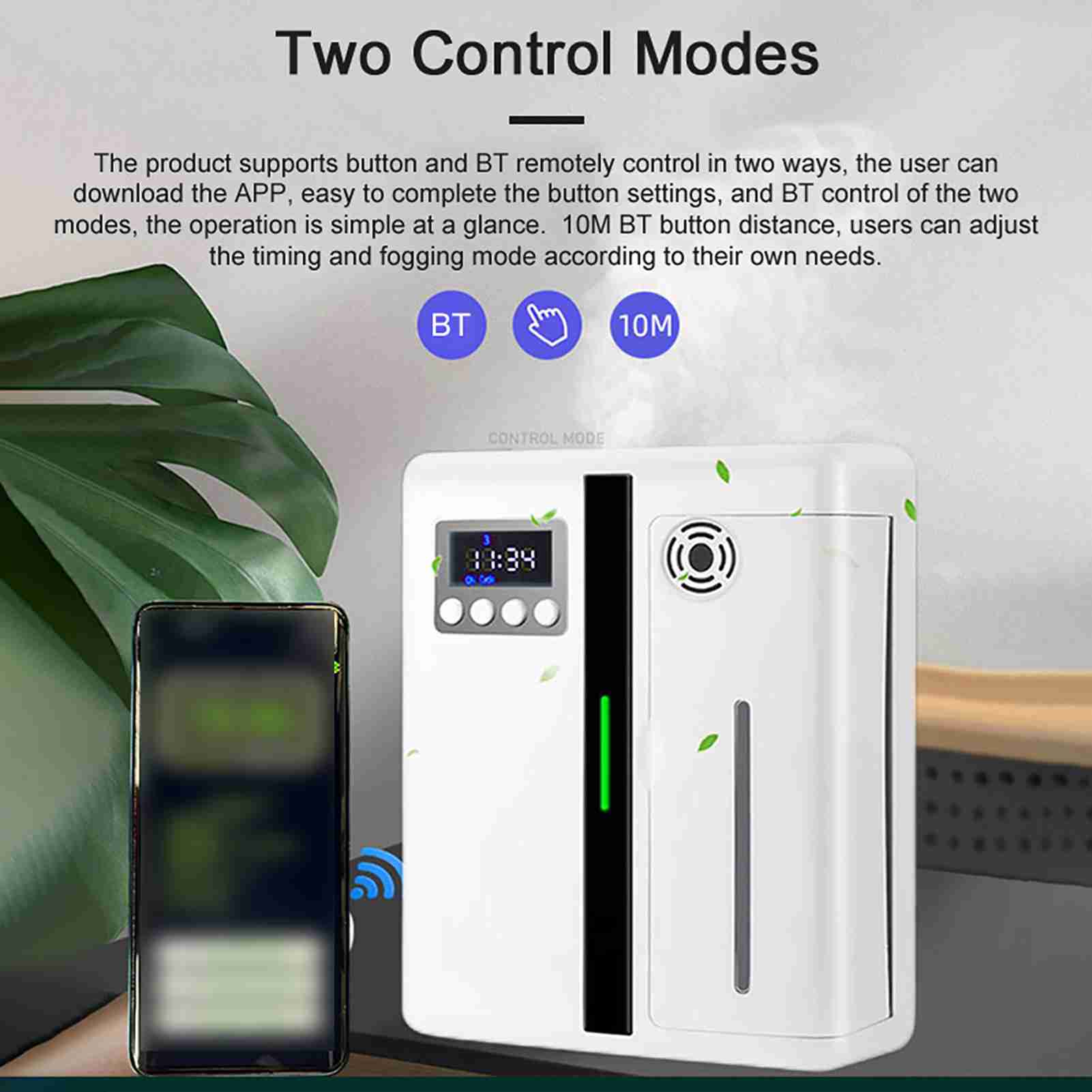 Essential Oil Diffuser 160ml Bluetooth Intelligent Atomizing Essential Oil Diffuser for Home Hotel