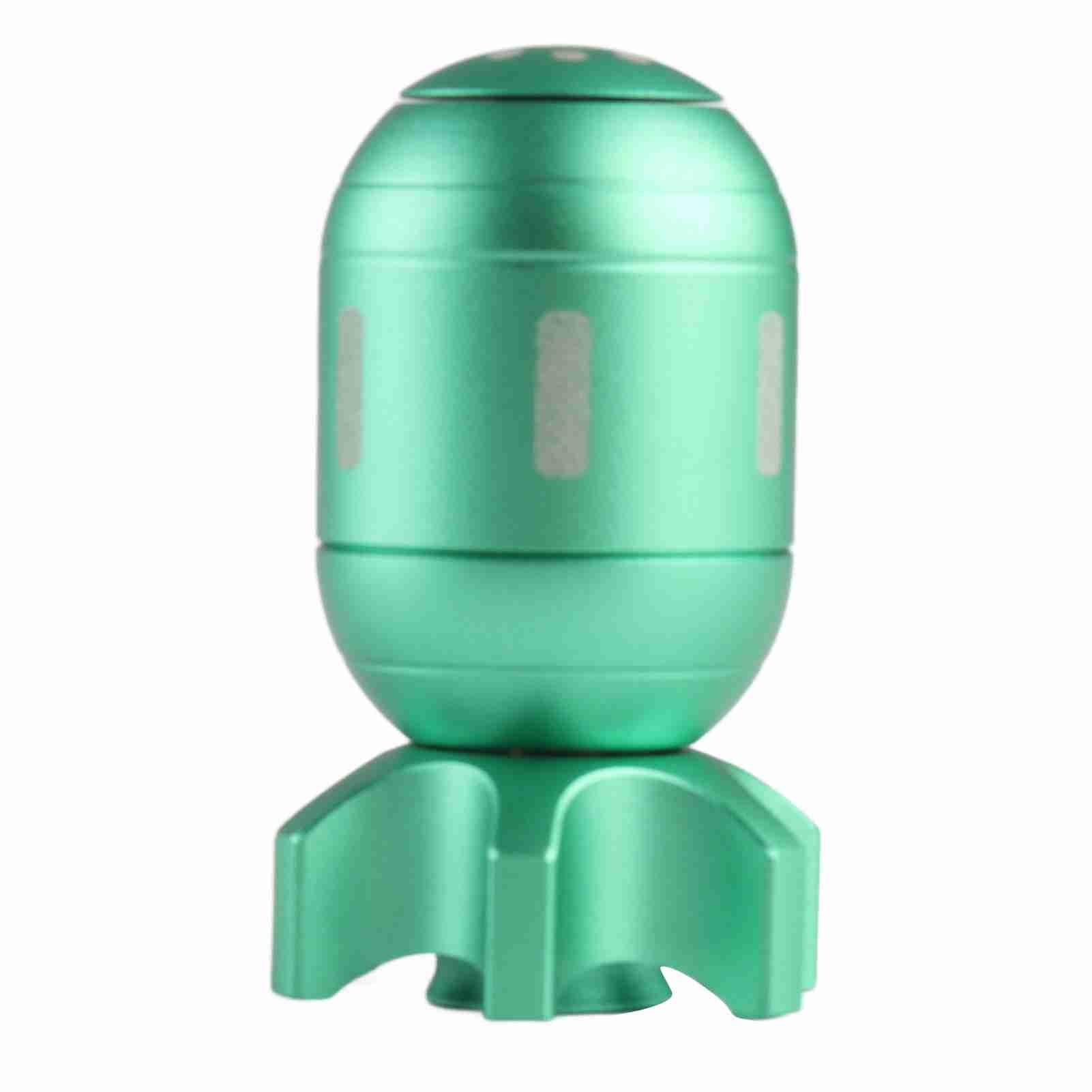 Fingertip Gyroscope Toy Stimulation Aluminium Alloy Reduce Anxiety Portable Realistic Fingertip Gyroscope Green