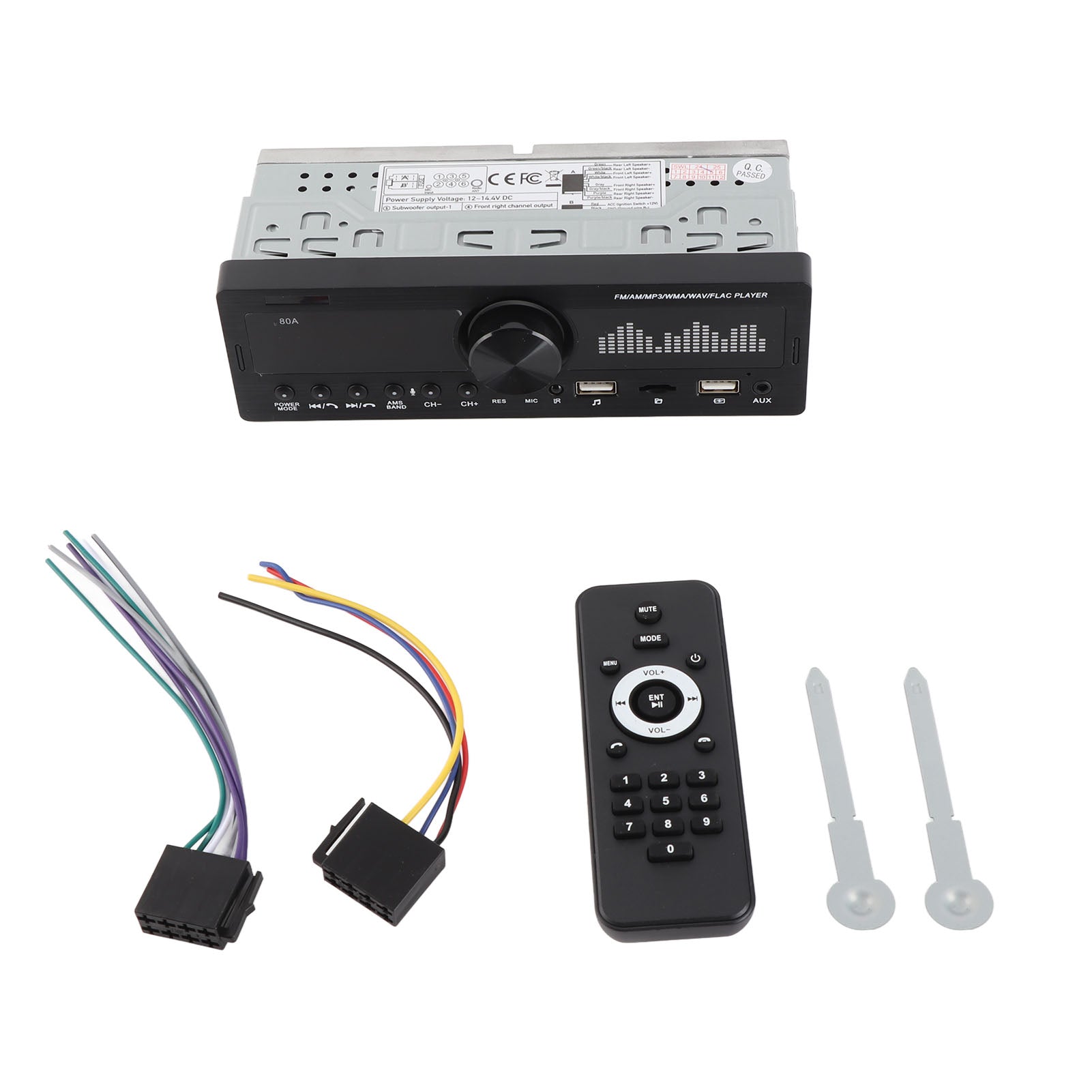 1 DIN Bluetooth MP3 Audio Player with Remote Controller Support for Voice Control SWM‑80APosition Function