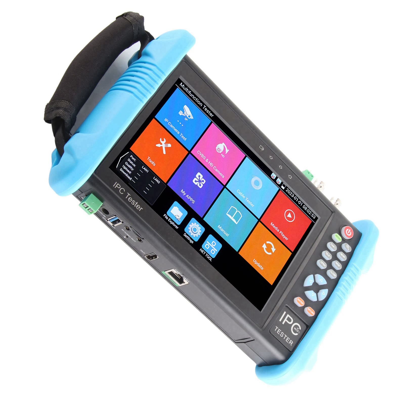 7in CCTV Tester IPC 9800PLUS 4K H.265 Camera Tester for CCTV Systems