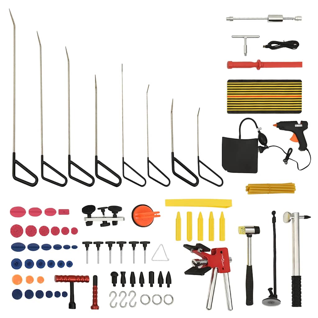 vidaXL 75 Piece Paintless Car Dent Repair Tool Set