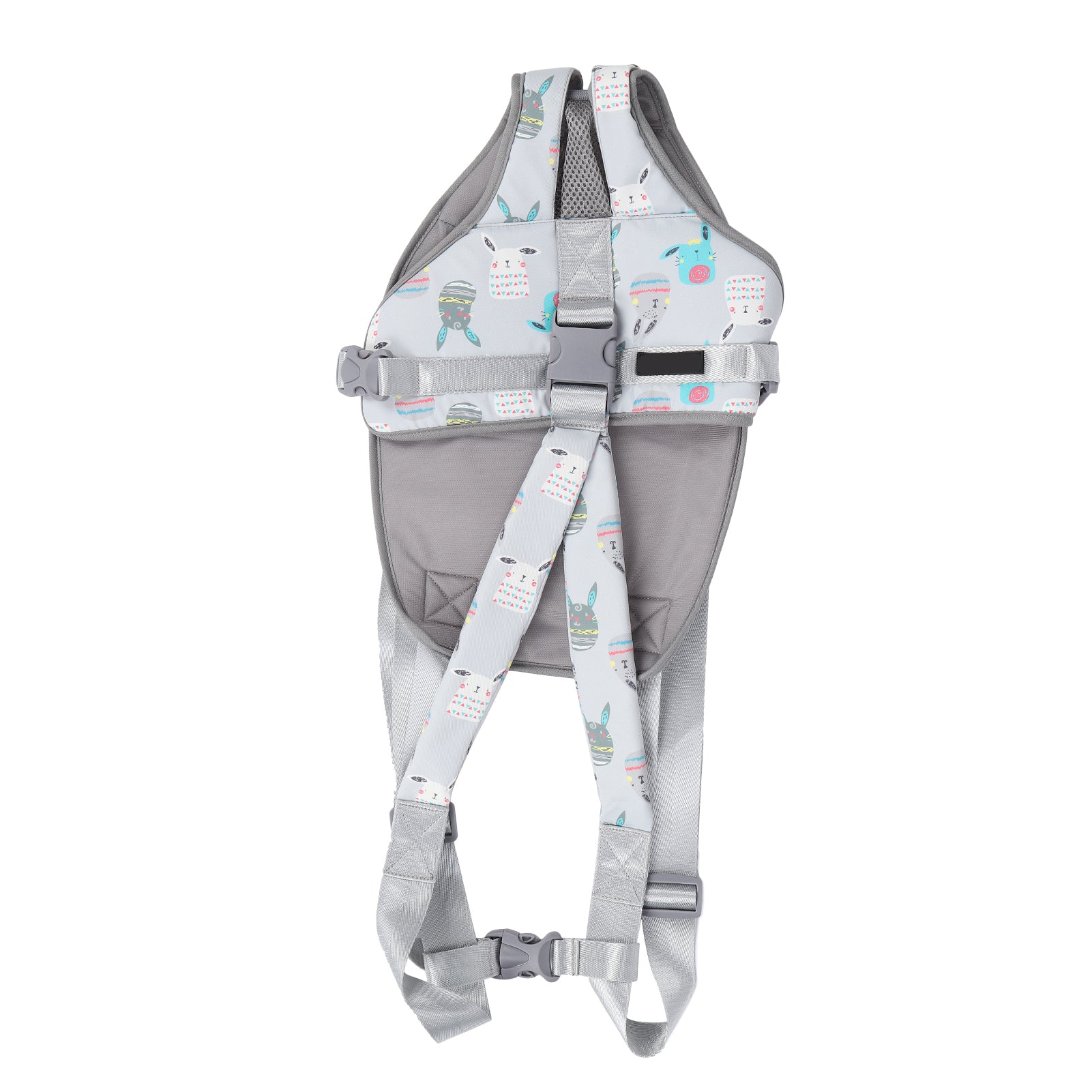 Pet Chest Packpack Cat Dog Outdoor Front Holder Bag Carrier for Traveling Hiking CampingCartoon Gray L