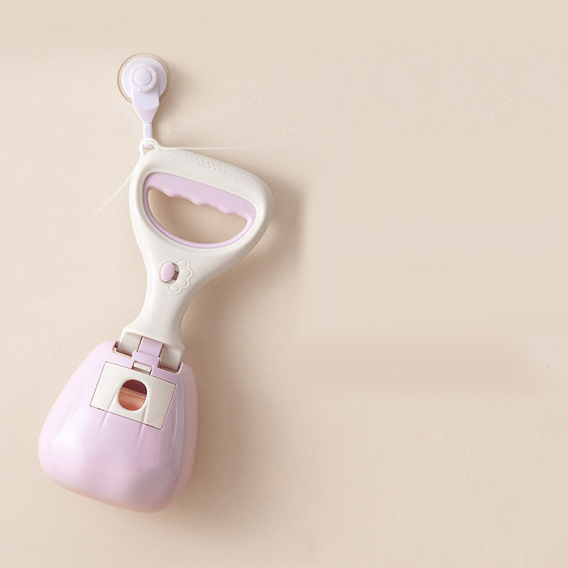 Pet Pooper Picker 10cm Diameter Ergonomic Handle Effort Saving Dog Pooper Scooper for Pets Cats Dogs Purple