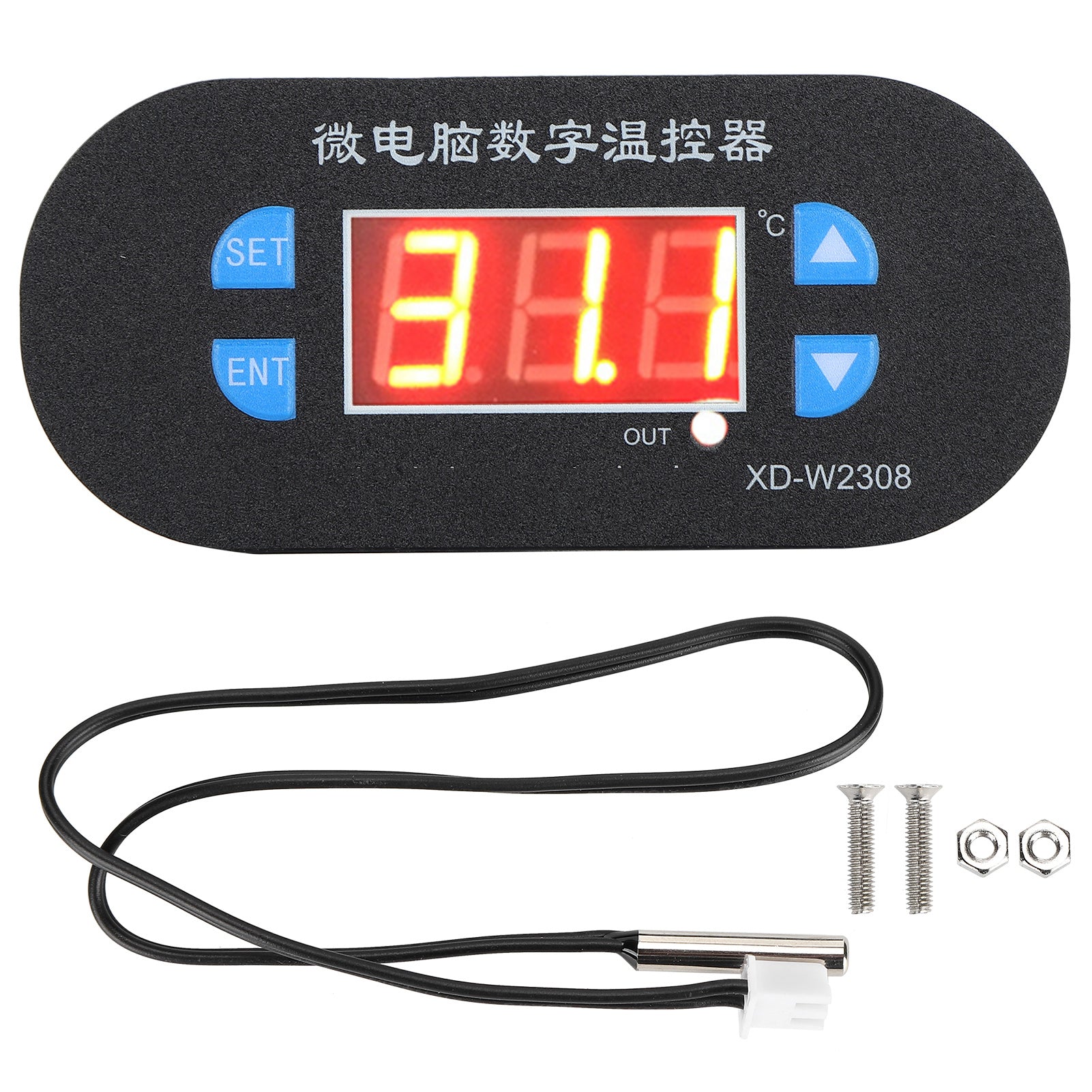 Incubator Digital LED Temperature Controller ‑55‑120℃ Thermostat 10A 1 Relay DC12V