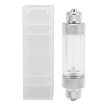 CO2 Bubble Counter Prevent Return Accurate Counting Aluminum Alloy Aquarium CO2 Regulator for Fish Tanks Double Head 82 X 20mm/ 3.2 X 0.79in