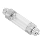CO2 Bubble Counter Prevent Return Accurate Counting Aluminum Alloy Aquarium CO2 Regulator for Fish Tanks Double Head 82 X 20mm/ 3.2 X 0.79in