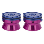 1 Pair NAB Hub Adapters Polished Aluminum Alloy Universal Loading Device 10 Inch Opener for Studer ReVox for Akai Purple