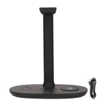 4 in 1 Wireless Charger Headphone Stand QI 15W Fast Charge Detachable Stylish Appearance Headphone Charging Hanger