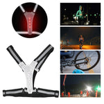 Elastic LED Adjustable Visibility Reflective Vest Gear Stripes for Outdoor Night Sport Safetyblack white