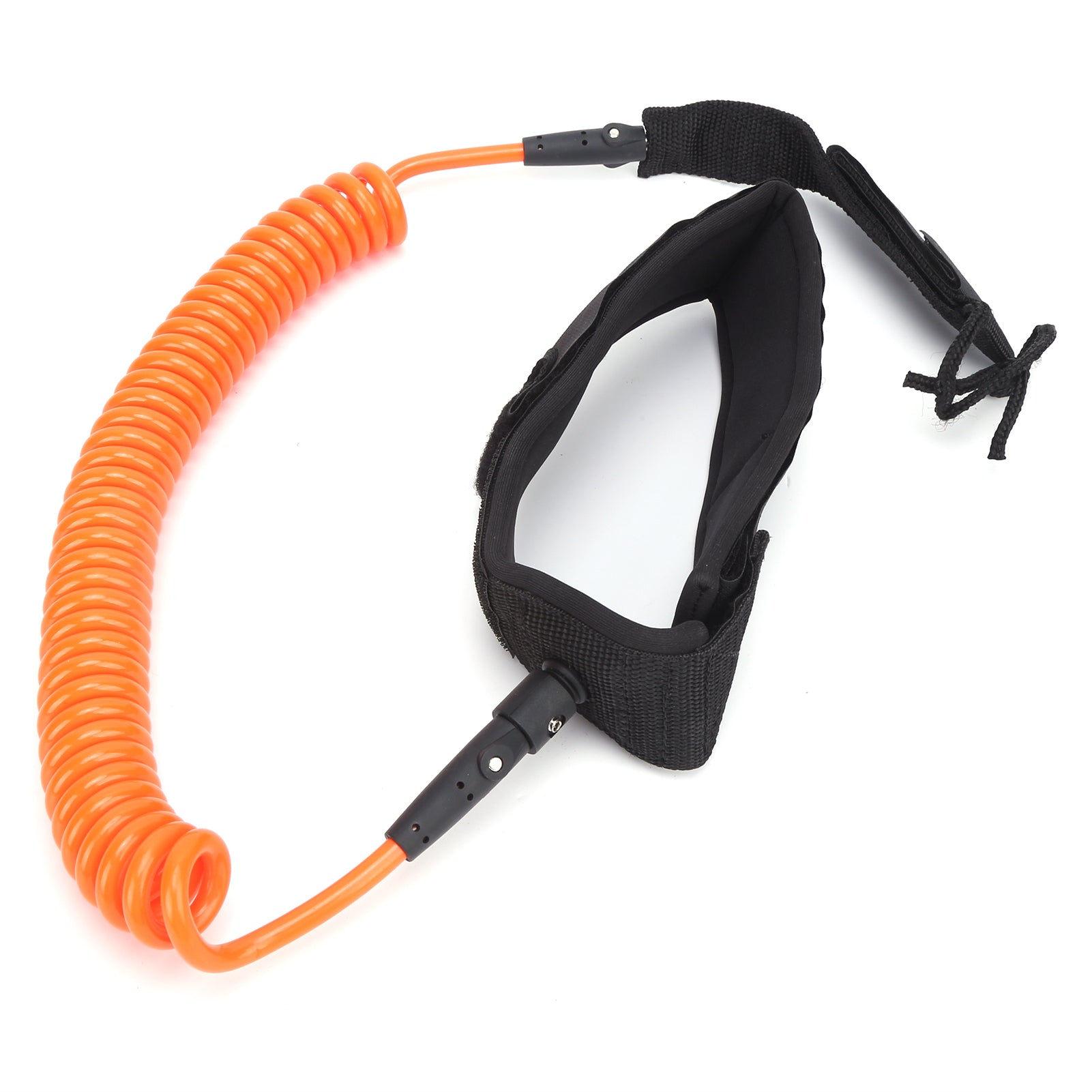 Surfing Foot Rope TPU Heliciform Comfortable HighElastic Surfboard Safety Traction Belt(Orange )