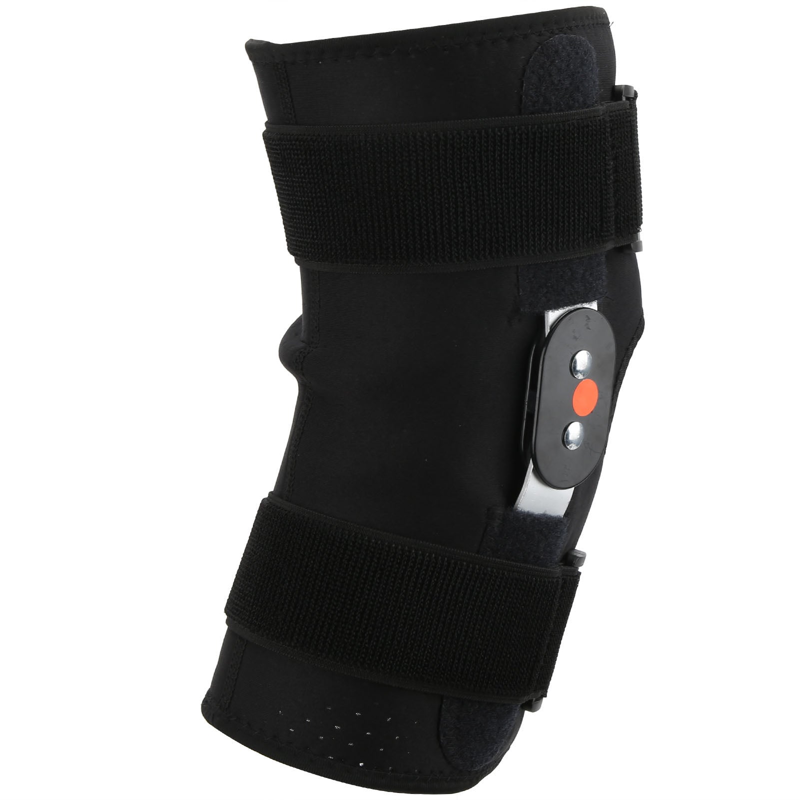 Hinged Knee Brace Support Adjustable Knee Joint Pads with Strap for Basketball Pain ReliefXXL