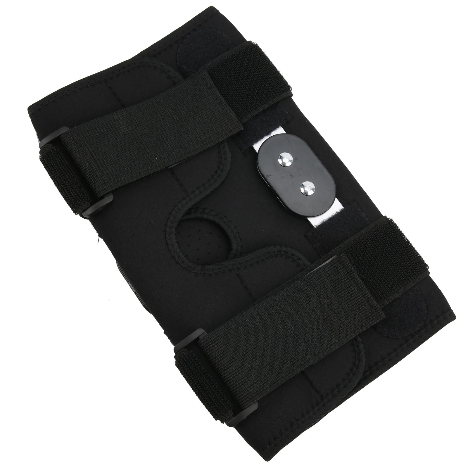 Hinged Knee Brace Support Adjustable Knee Joint Pads with Strap for Basketball Pain ReliefXXL