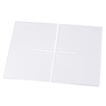 Acrylic Book Stand Displaying Shelf X-Shaped Book Rack for Cookbook Recipe Menu Magazines Storybook Holder for Opening Books