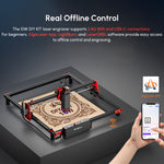 Algolaser DIY Kit Laser Engraver 10W Output Laser DIY Engraving Machine Upgraded Motherboard Compatible with Up to 20W Laser High Precision Ultra Fine Laser for Cutting 3.5mm Black Acrylic /12mm Paulownia Board Support WiFi/BT/TF Card Engraving Area 400x4