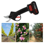 21V Portable Handheld Cordless Electric Pruning Shears with Carry Case Rechargeable 1200mAh Lithium Battery & Charger Powered Tree Branch Pruner Garden Clippers 30mm Cutting Diameter