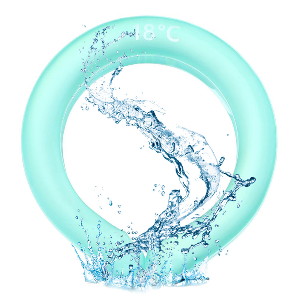 Neck Cooling Tube Summer Wearable Cooling Neck Wraps Hands Free Cold Gel Reusable Neck Cooler