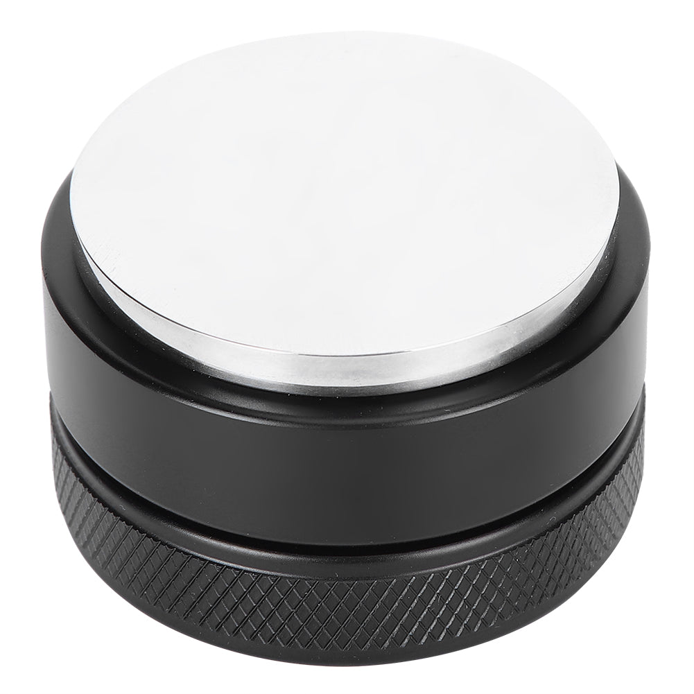 Height Adjustable Stainless Steel Coffee Tamper Distributor Tamping Tool for Home Office51mm Black Flat Bottom