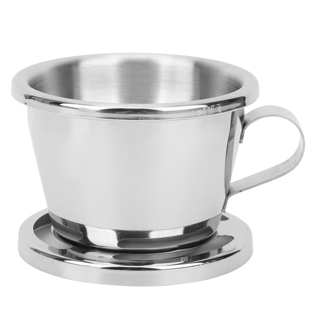 Portable Coffee Drip Filter Cup Reusable Stainless Steel Coffee Drip Pot for Office Home Outdoor Use