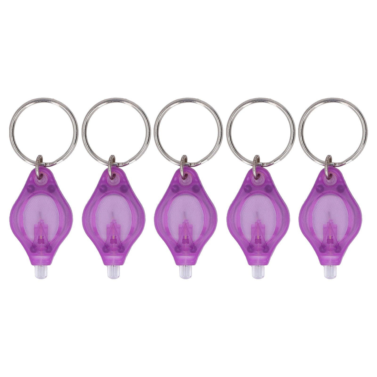 5 Pcs UV Mini Keychain 365nm 395nm Wavelength Portable LED Purple Light UV LED Keychain Flashlight