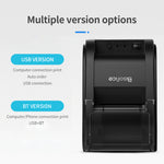 Bisofice Desktop 58mm Thermal Receipt Printer Wired Barcode Printer USB Connection with 1 Roll Paper Inside Support ESC Command Cashbox Connecting Compatible with Windows Android for Supermarket Store