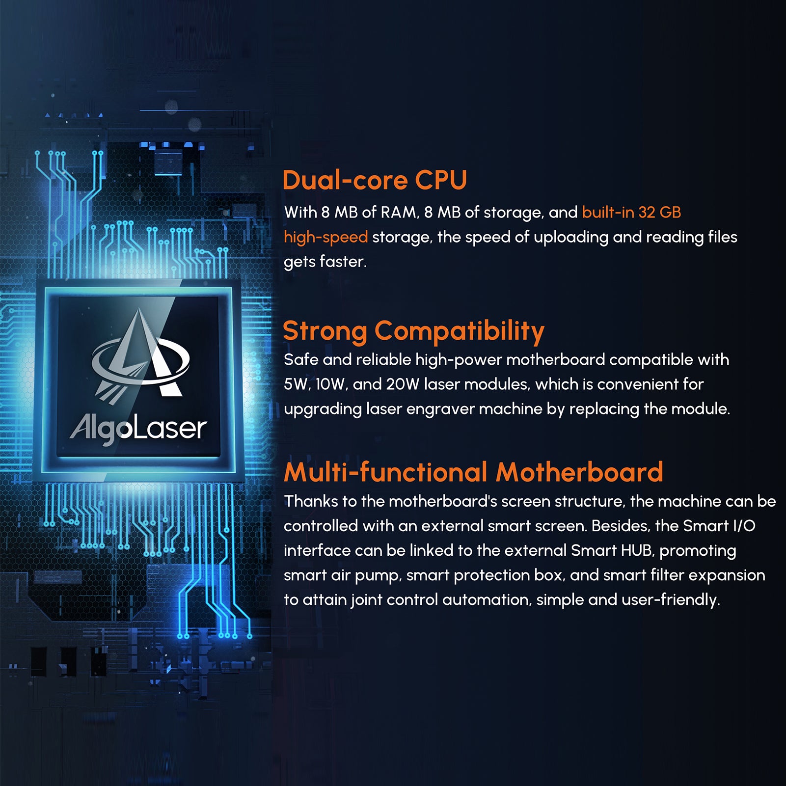 Algolaser DIY Kit Laser Engraver 10W Output Laser DIY Engraving Machine Upgraded Motherboard Compatible with Up to 20W Laser High Precision Ultra Fine Laser for Cutting 3.5mm Black Acrylic /12mm Paulownia Board Support WiFi/BT/TF Card Engraving Area 400x4