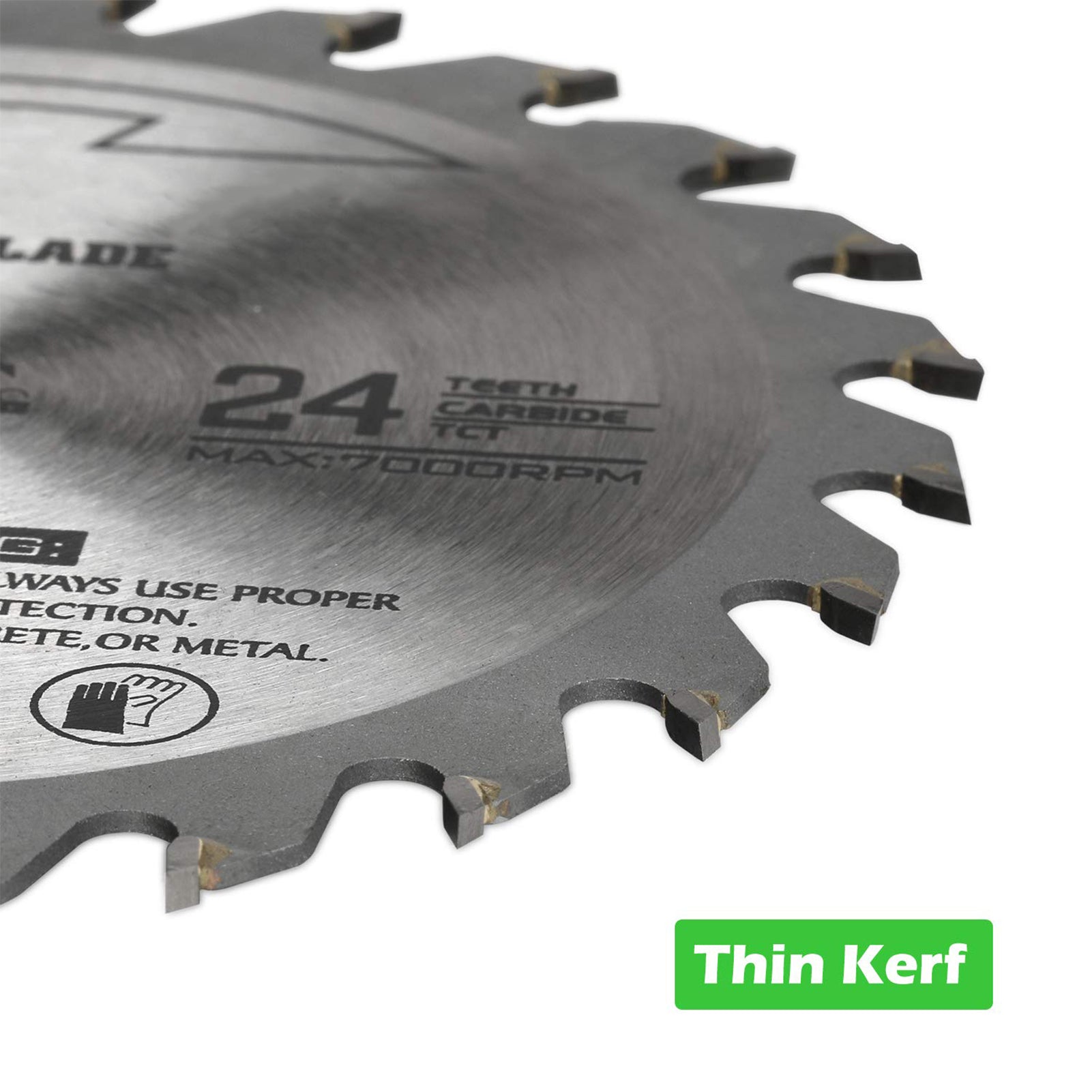 Circular Saw Blade 7-1/4''(185MM) 24 Tooth  Tungsten Carbide Tipped Circular Wood Cutting Saw Blade with 20mm Arbor for Wood Cutting Max Speed 7000RPM  Anti-clockwise Cutting Direction EU