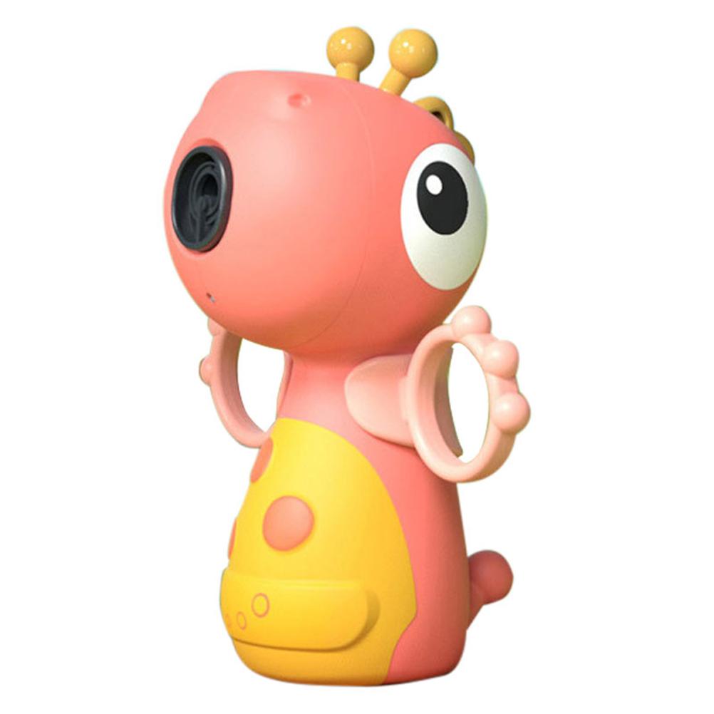 Children Electric Bubble Machine for Kids Adjustable Bubble Maker with Light and Music Outdoor Bubble Blower Toys