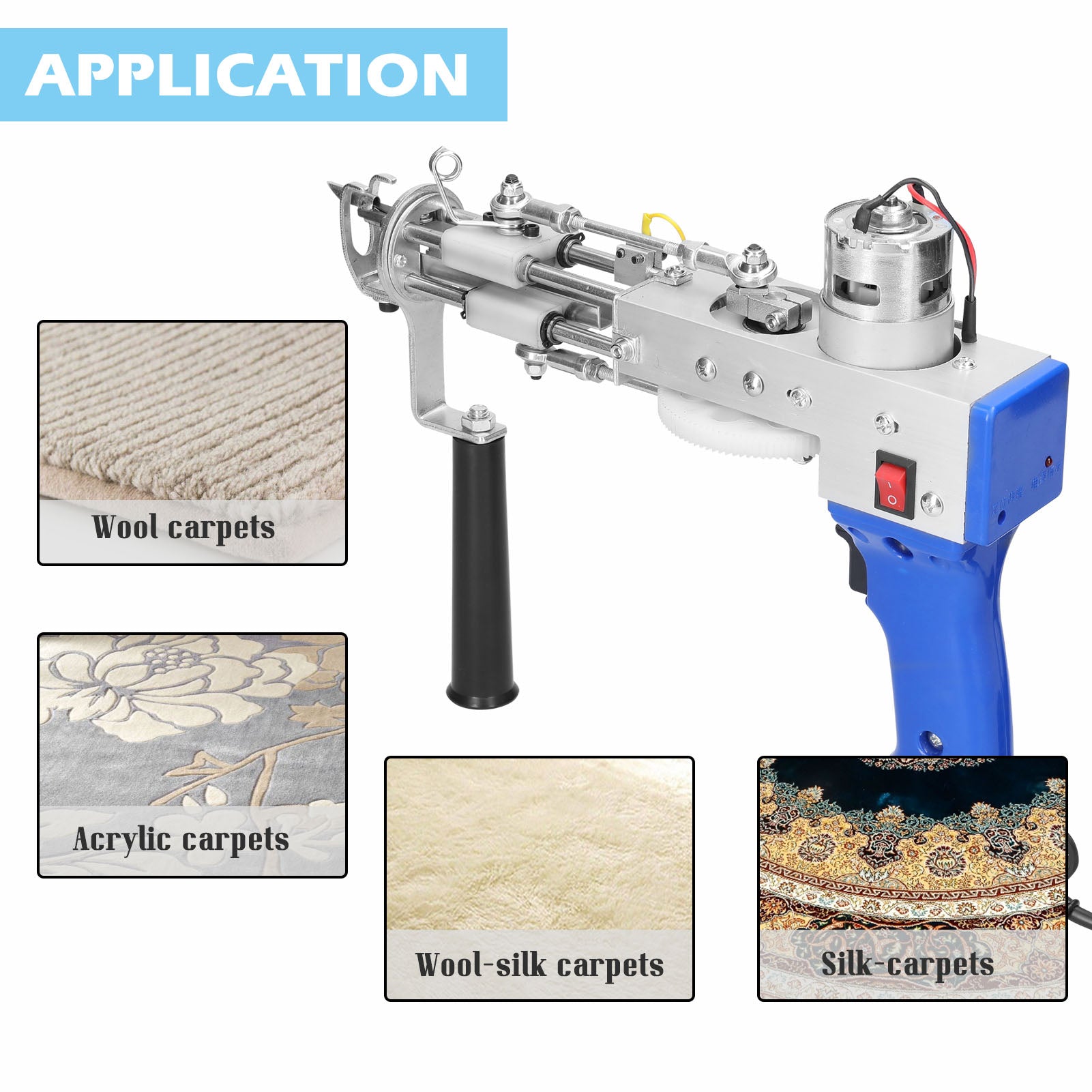 Carpet Tufting Machine High Accuracy Electric Tufting Machine Easy to Operate Carpets Tufting Weaving Machine
