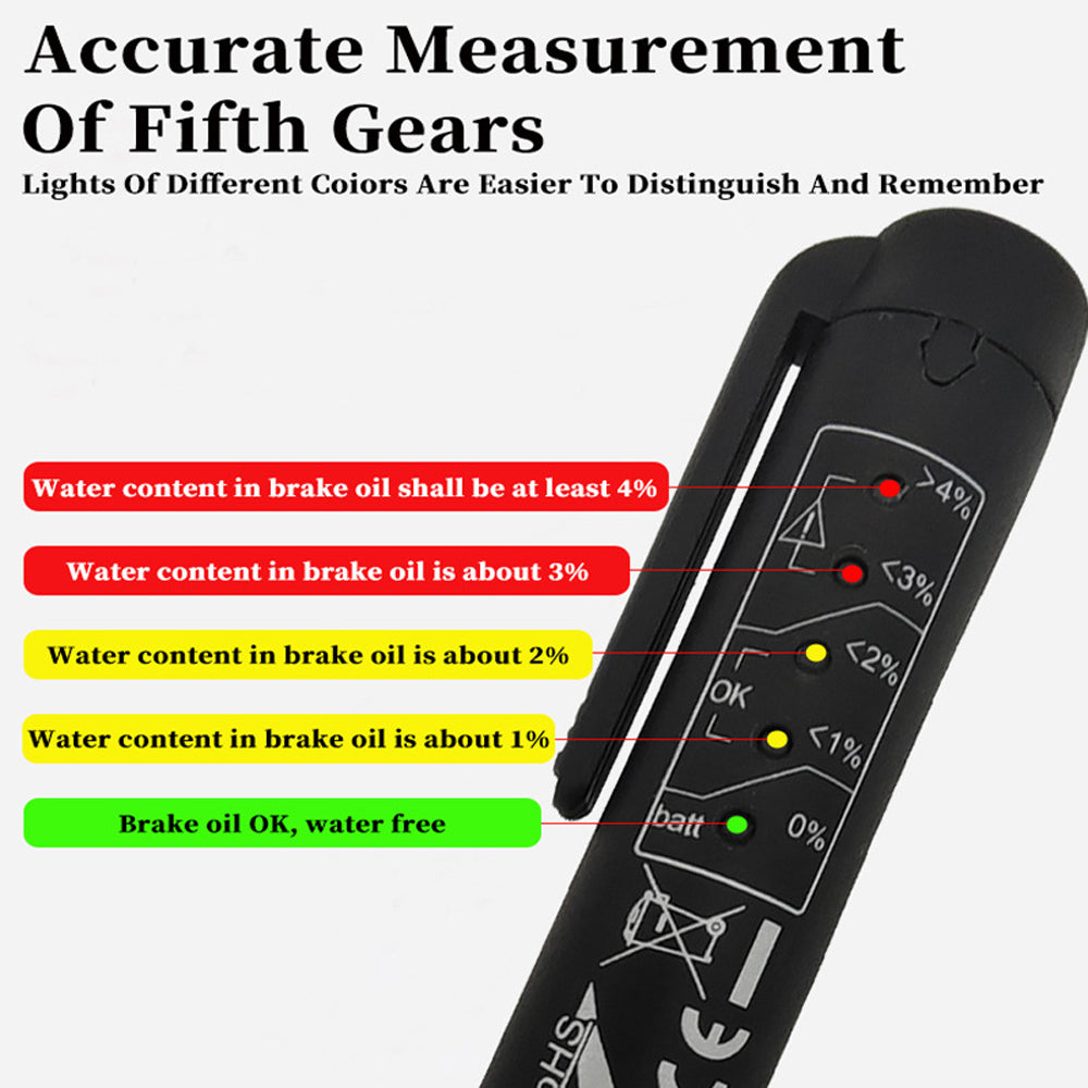 Portable Auto Brake Fluid Tester Car BrakeLiquid Digital Test Pen Accurate Oil Quality Check Pen Brake Oil Detector