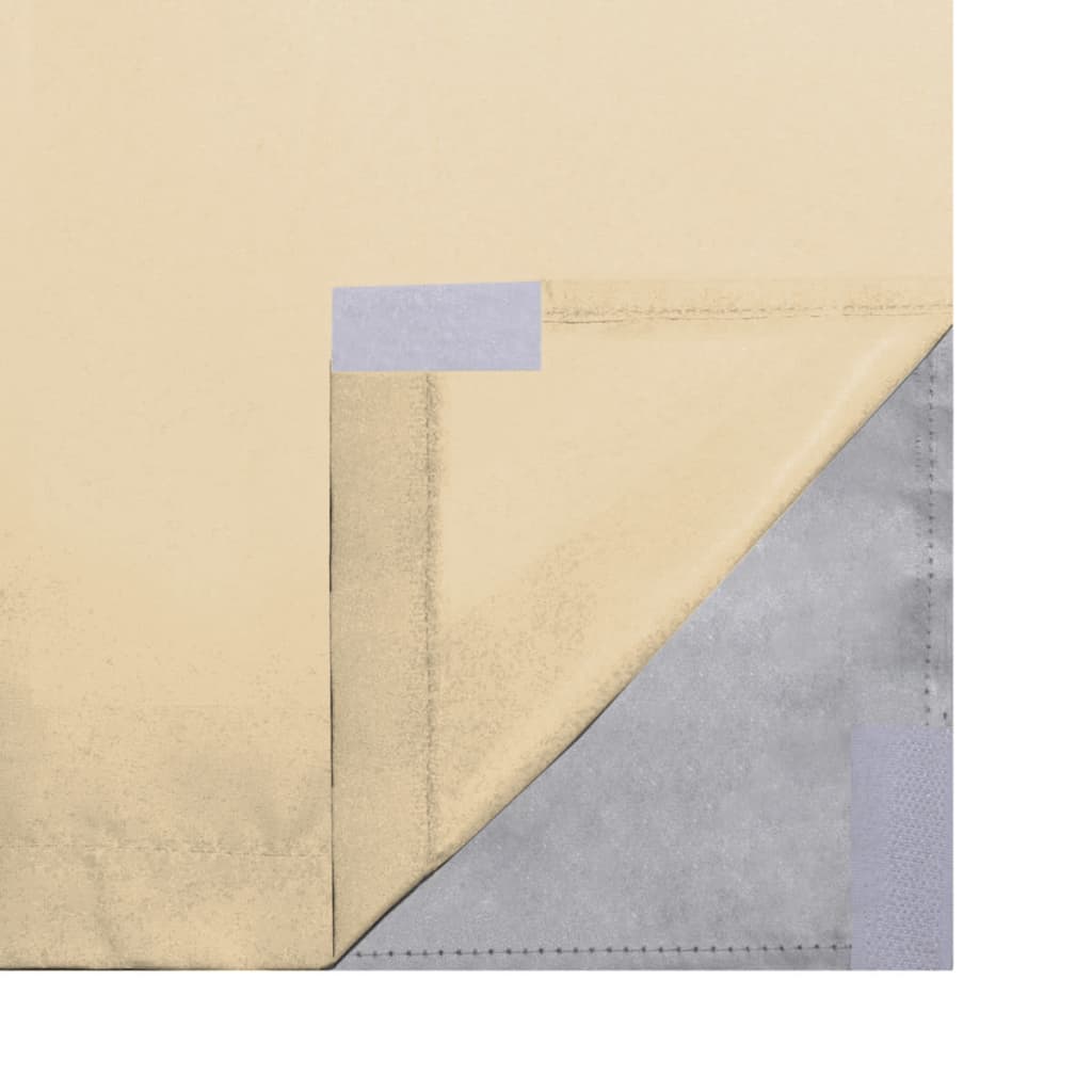 vidaXL Blackout Curtains 2 pcs Double Layer 140x245 cm Beige