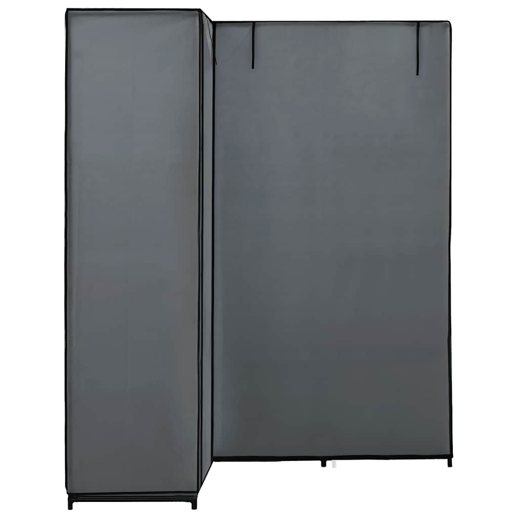 vidaXL Corner Wardrobe Grey 130x87x169 cm