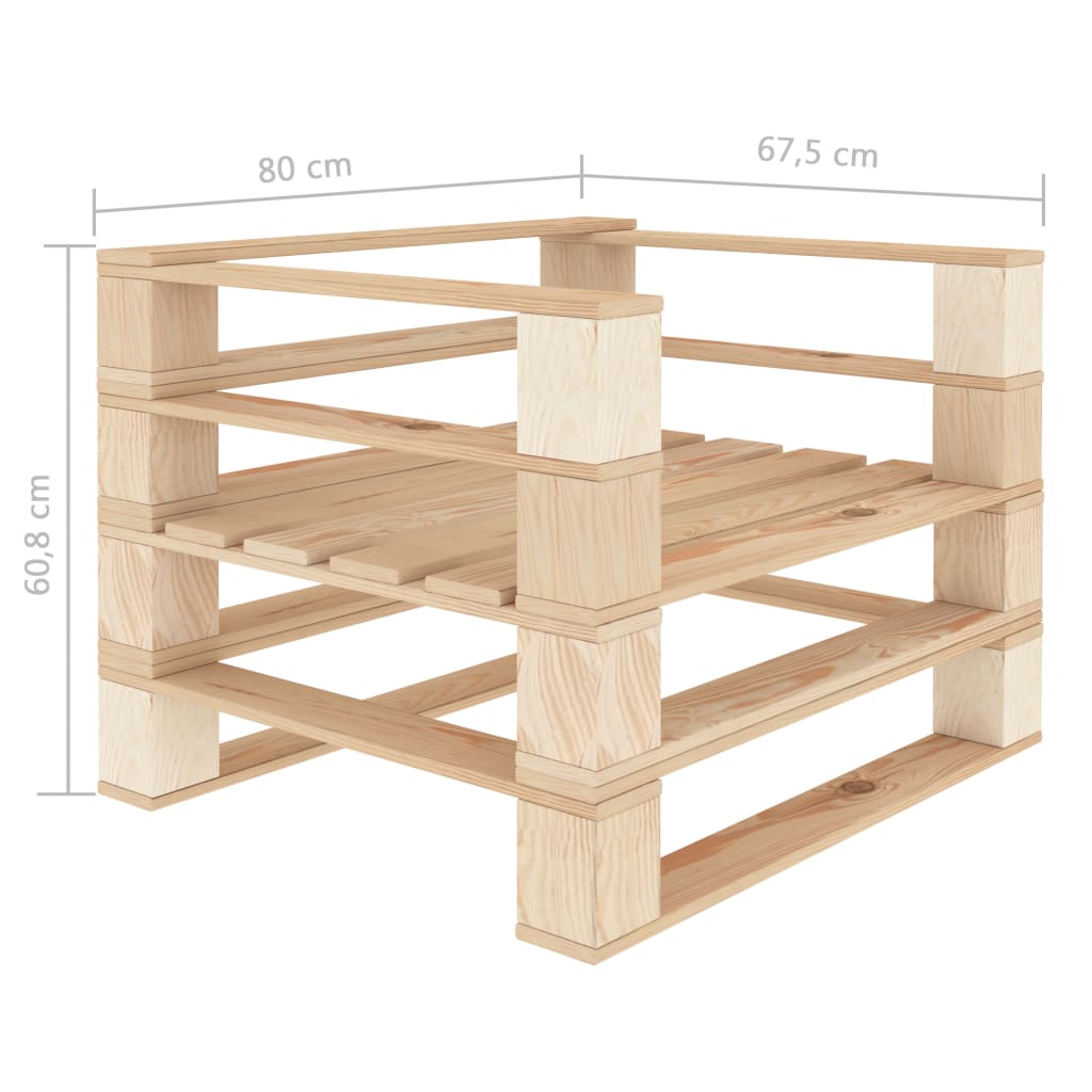 vidaXL 7-cz. zestaw mebli do ogrodu palety z drewna poduszki antracyt