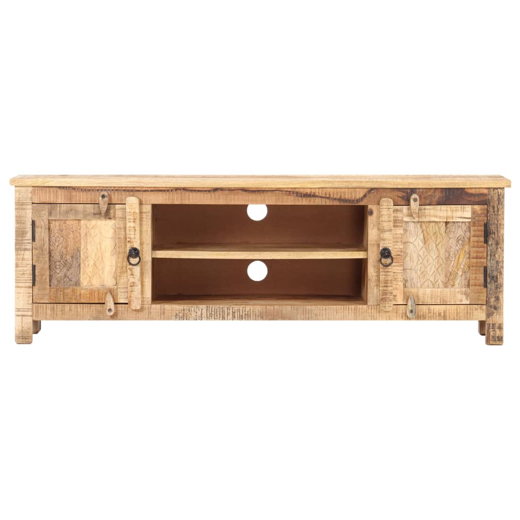 vidaXL TV Cabinet 120x30x40 cm Rough Mango Wood