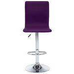 vidaXL Stołki barowe, 2 szt., fioletowe, sztuczna skóra