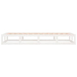 vidaXL Bed Frame without Mattress White 90x190 cm Single Single Solid Wood