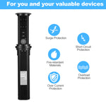 Intelligent Motorised Pop-Up Socket Surge Protector Power Strip Retractable Power Strip with USB Charging Stations for Kitchen Counter, Conference Room