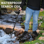 Metal Detectors for Adults Waterproof Professional Higher Accuracy Gold Detector with LCD Display 4 Mode All Metal Disc Notch Pinpoint Underground Treasure Finder Handheld Outdoor Treasure Hunt Gold Silver Copper