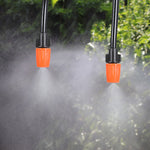 Plant Watering Drip Irrigation Kit DIY Watering System with Electronic Automatic Irrigation Timer Nozzles Misters Drippers 40 Meters Tubing for Garden Lawn Patio