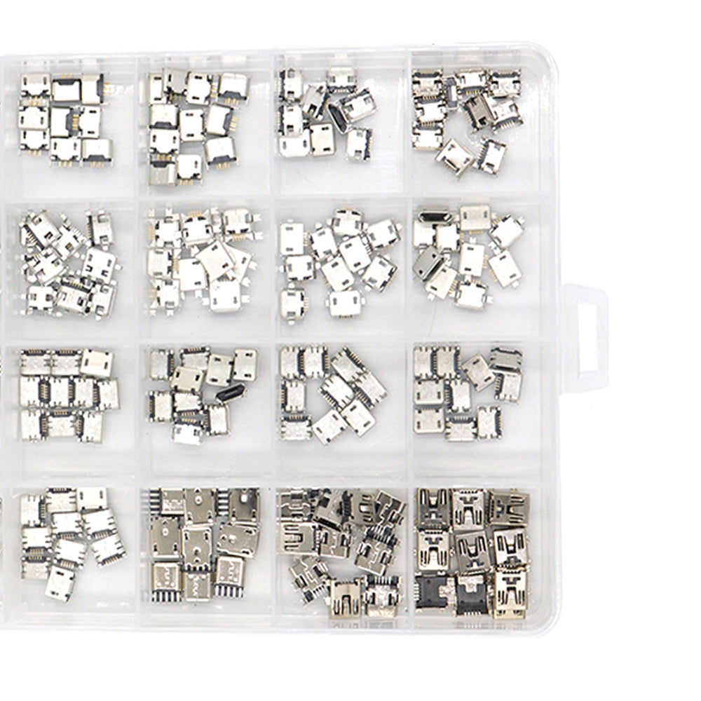 Multi-specification USB Connector Pin Charge Female SMT Socket Jack Set