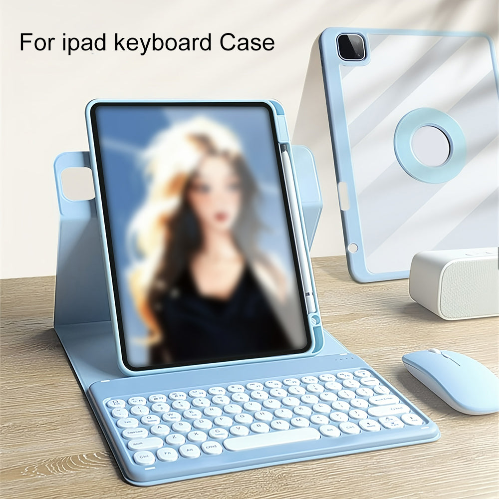 Magnetic Rotating Detachable TabletCase, Multi-Angle Multi-Scene, Strong Magnetic Adsorption, Removable Keyboard, Dirt-Resistant Durable, Long Battery Life, High Compatibility, for iPad 10 Generation