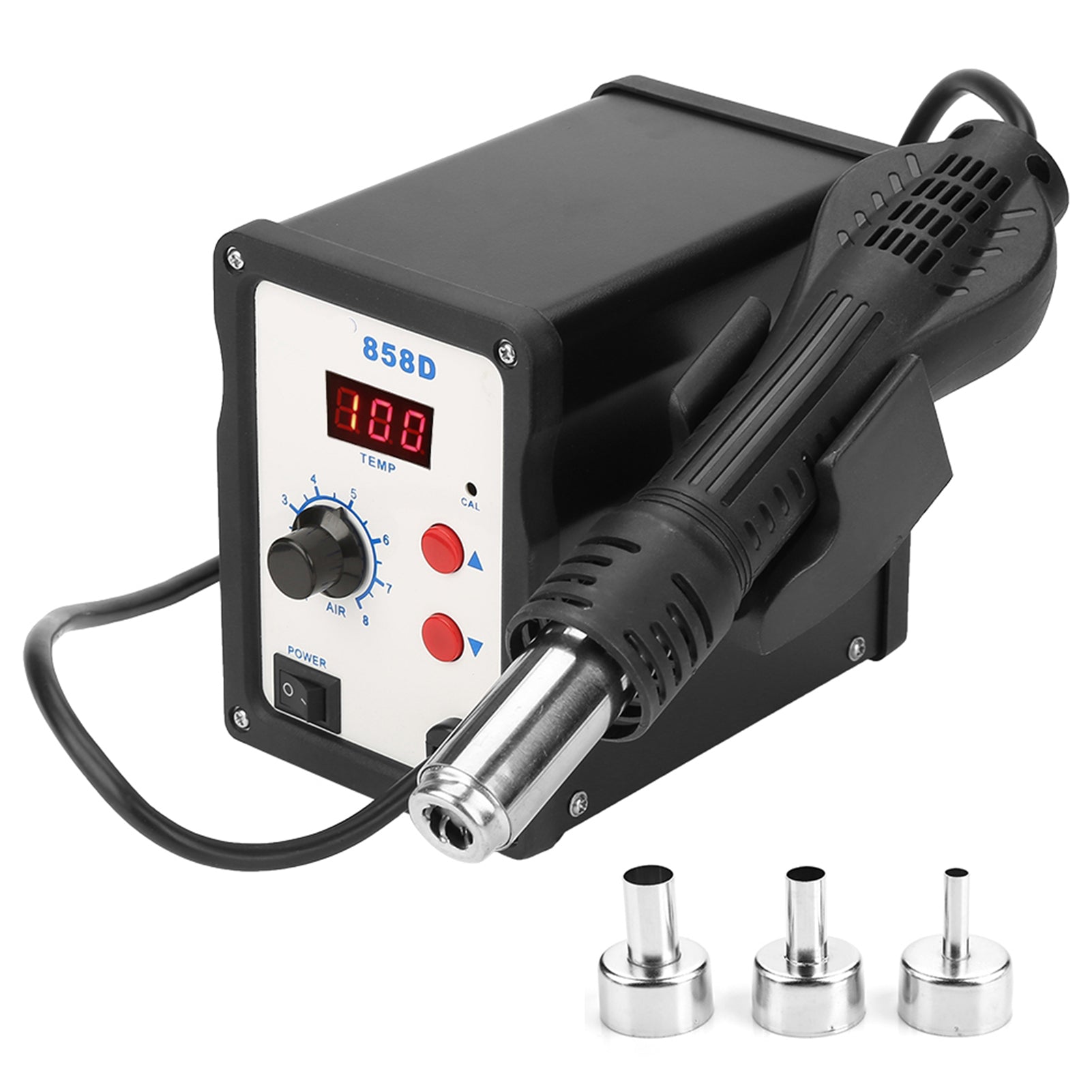 700W Digital Wood Burning Pen Soldering Hot Air Heater Pyrography Tool