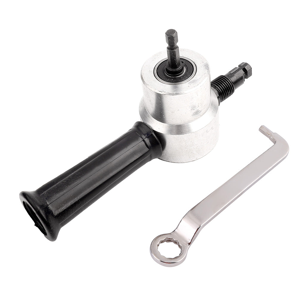 Double Head Sheet Metal Cutter Electric Power Drill Attachment Nibbler Cutting Tool Kit