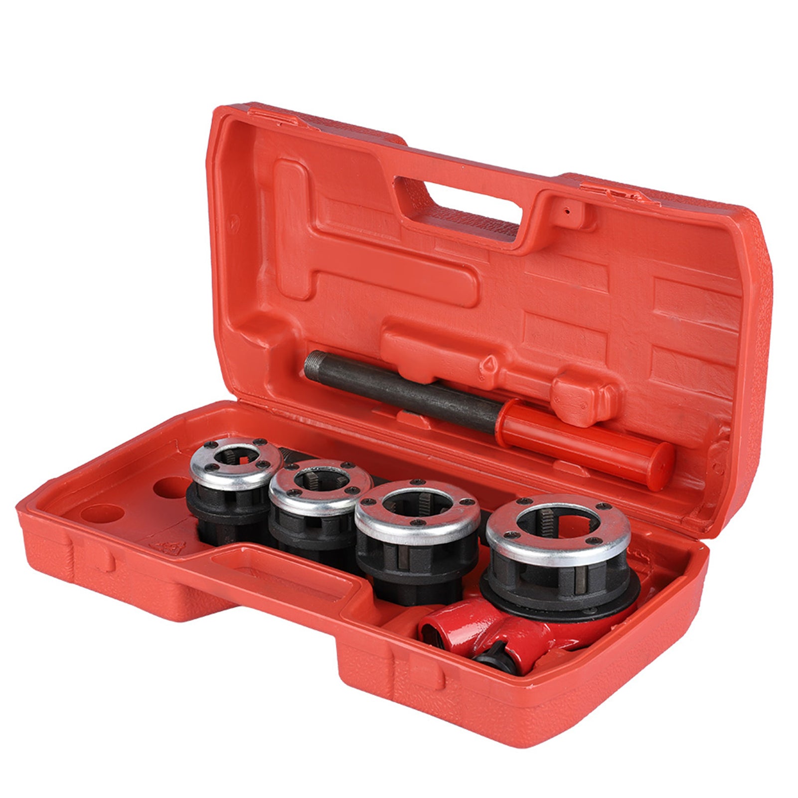 4 Dies Manual Plumber Pipe Threading Kit 1/2