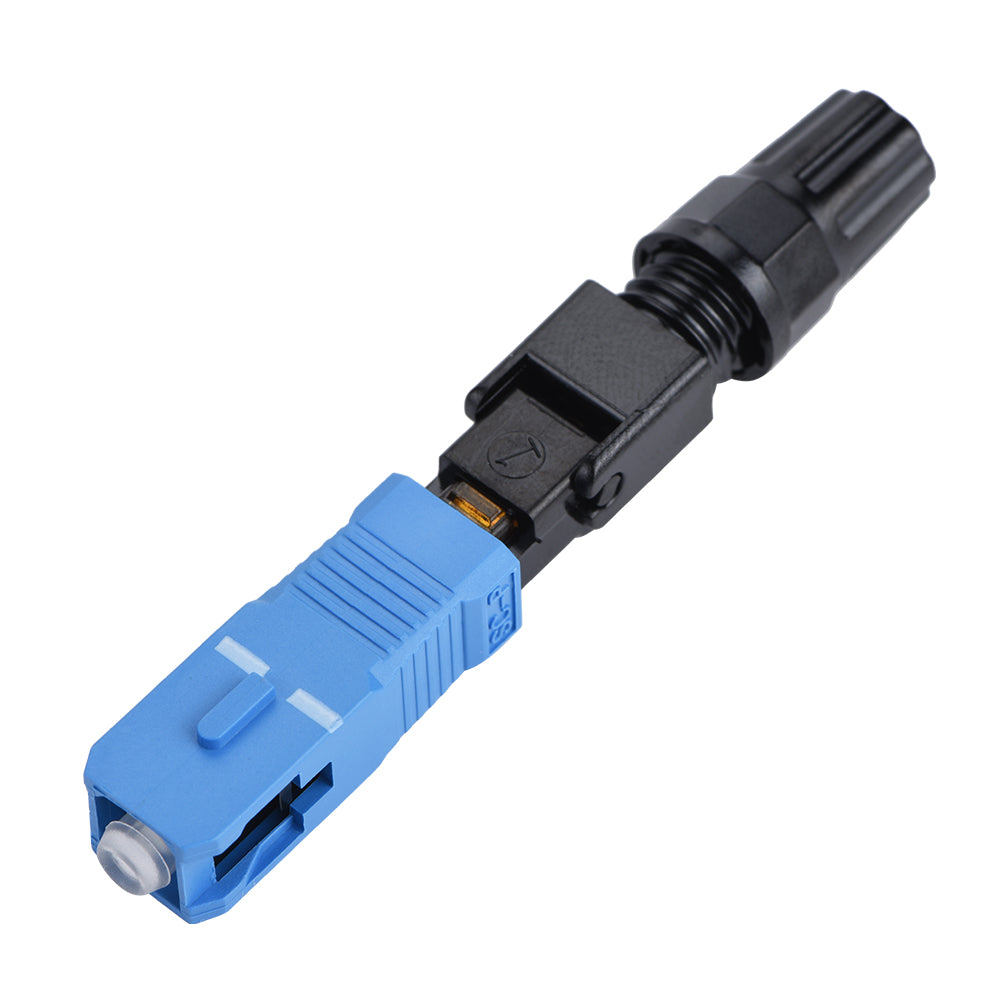 100pcs SC Single Mode Fiber Optic Quick Fast Embedded Connector Connecting Adapter for FTTH