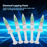 5pc/set Diamond Grinding Polishing Paste Lapping Compound Abrasive Paste Needle Tube W14#800