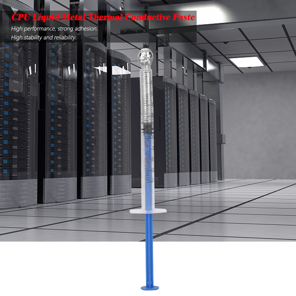 CPU Liquid Metal Thermal Conductive Paste Contain Silver 0.5mL 3g