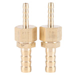 2pcs 4--8mm Brass Fitting Hose Barb Tail Reducer Reducing Plug Connector