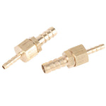 2pcs 4--8mm Brass Fitting Hose Barb Tail Reducer Reducing Plug Connector