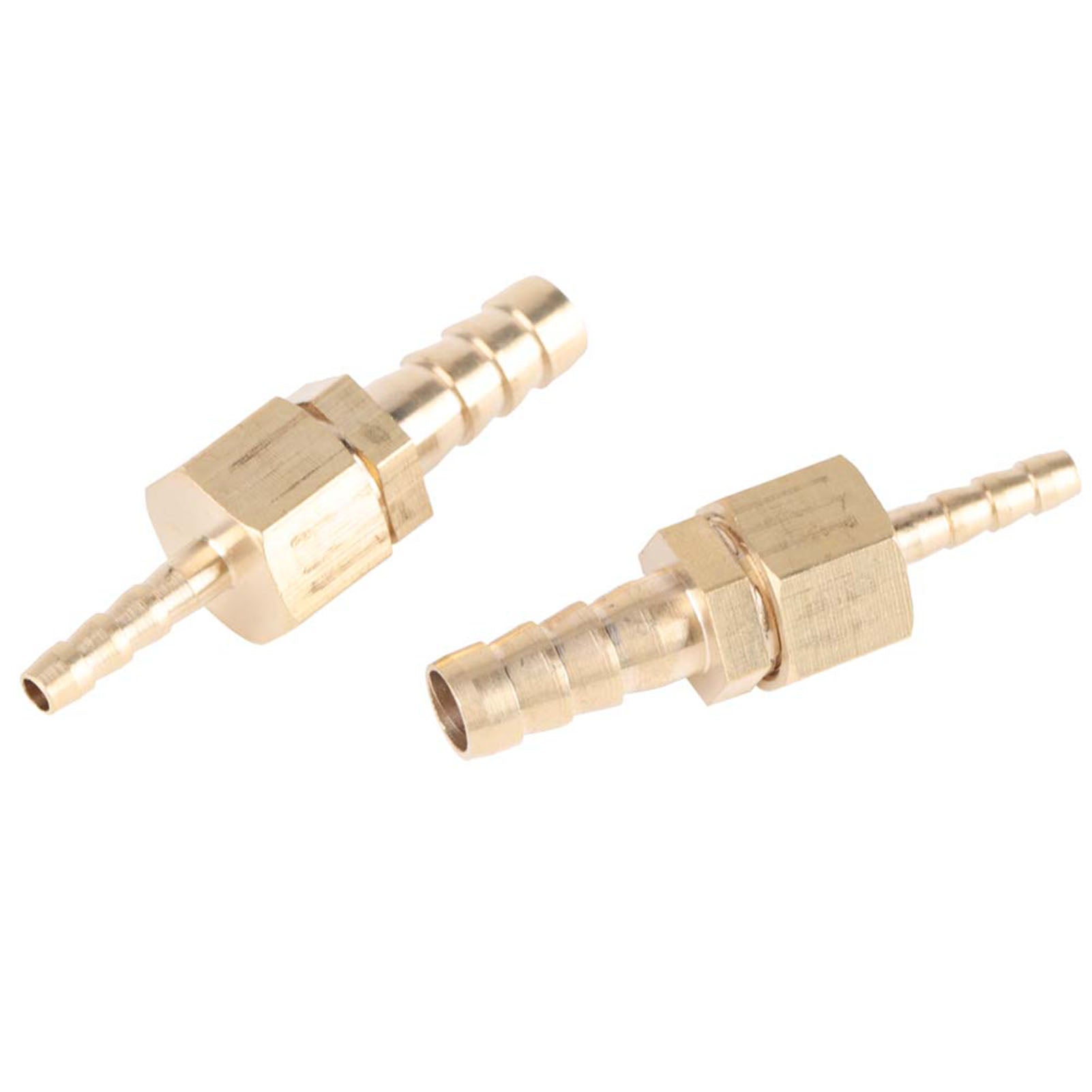 2pcs 4--8mm Brass Fitting Hose Barb Tail Reducer Reducing Plug Connector